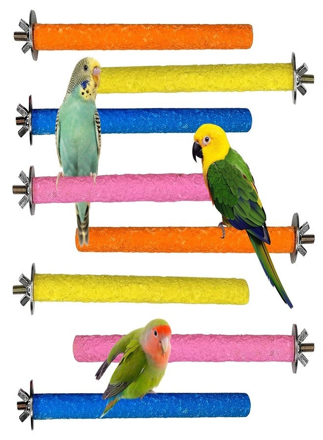 Hamiledyi Hamiledy Bird Grinding Perch for Parrots Sand Bird Perches Claw Trim Cage Perches for Parakeets Cockatiels Lovebirds Canaries Green Cheeked Conures and Similarly Sized Birds(8 Pcs 0.78 in Diameter) - Image 1